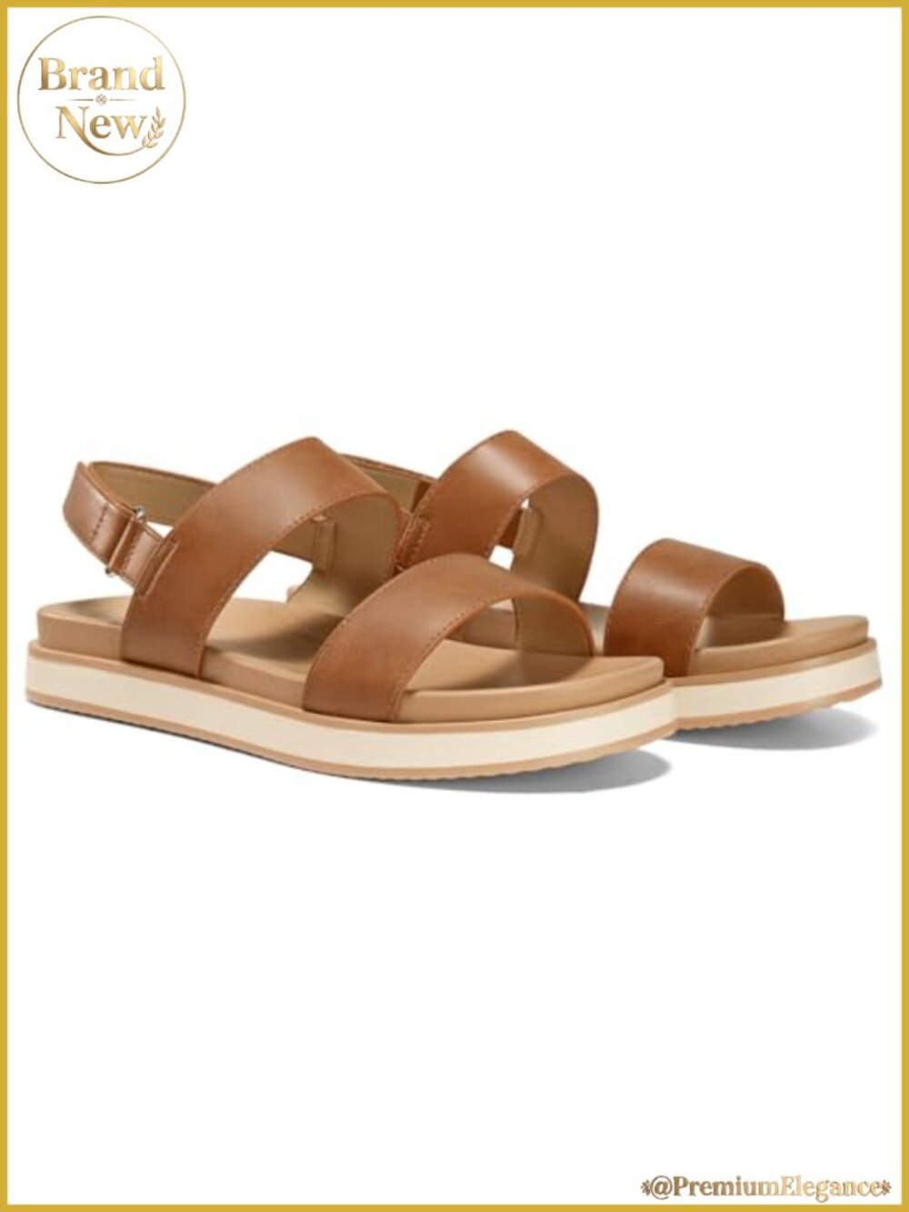 Arch Support Adjustable Strap Flat Sandals Comfort Walking